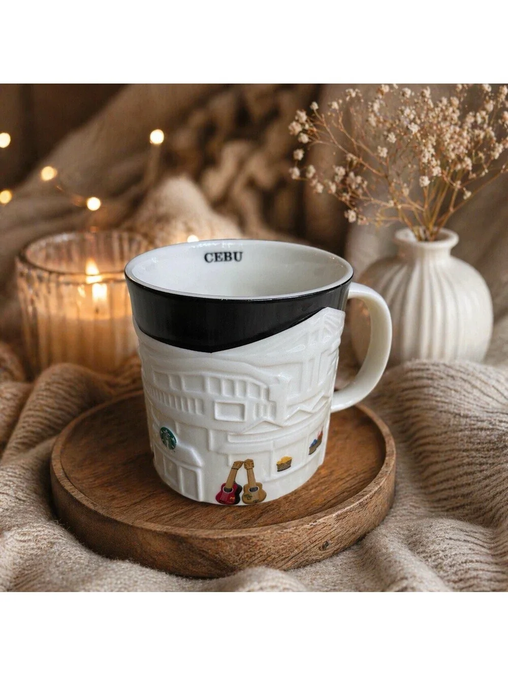 CEBU Starbucks coffee Cup Mug 16oz Relief 3D Collector Series New Rare